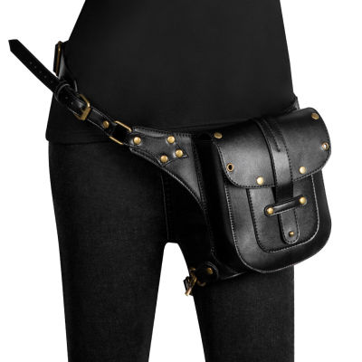 Halloween Fashion Trendy One-Shoulder Bag Womens Small Bag European And American Womens Bag Punk Tactics Mens Belt Bag