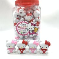 Sanrio แบบพกพาขนาดเล็กสเตอริโอการ์ตูนสุดสร้างสรรค์45ชิ้น/กล่อง Hello Kitty สาวที่เหลาดินสอเครื่องเขียนนักเรียนหัวใจขายส่ง