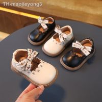 【hot】✓◑∏  2023Little Leather Shoes for Wedding Floral Children Embroidery Flowers with Bowtie