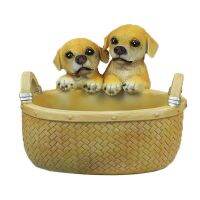 Cute Figurine Dog Storage Box Key Phone Chocolates Candy Storage Table Decoration Basket Home Decor Living Room