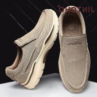 COD DSFEDTGETEER Mens Casual Shoes Canvas Breathable Loafers Men 2021 New Male Comfortable Outdoor Walking Shoes Classic Loafers Men Sneakers