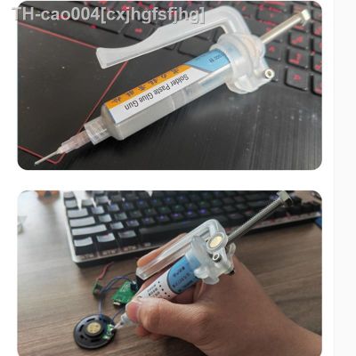 ✠☍ New Type Low Temperature Lead-free Syringe Smd Solder Paste Flux For Soldering Led Sn42Bi58 Repair Welding Paste Accessories