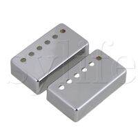 ；。‘【 Pair Chrome Metal Guitar Humbucker Pickup Covers Set