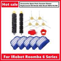 :{”》สำหรับ Irobot Roomba 675 650 690 600ชุดอะไหล่เปลี่ยนเครื่องทำความสะอาดสูญญากาศอะไหล่อุปกรณ์เสริมแปรงขนแปรงตัวกรอง HEPA แปรงด้านข้าง