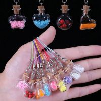 10pcs Small Bottle Tiny Clear Empty Wishing Glass Message Vial With Cork Stopper