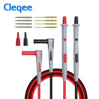 Cleqee P1503โพรบมัลติมิเตอร์พร้อมชุดตัวทดสอบเข็มเปลี่ยนได้10a 1000โวลต์สำหรับปลายสายมัลติมิเตอร์แบบดิจิทัล