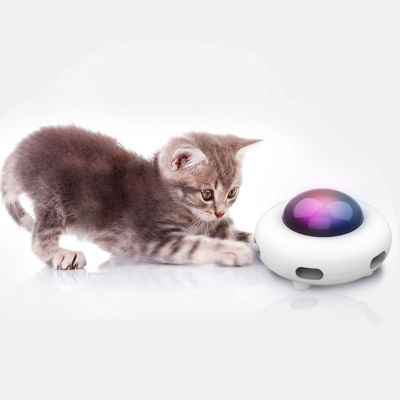 ของเล่นแมวทีเซอร์อัตโนมัติไฟฟ้าเคลื่อนที่ได้ของเล่นแมวลูกแมวของขวัญของเล่นสำหรับคนรักแมว