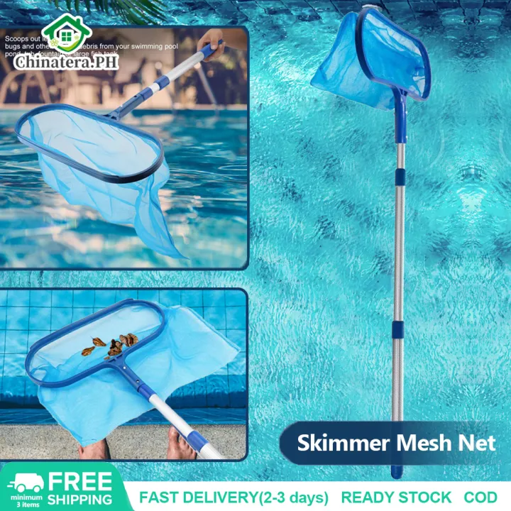 [Fast Arrival] Telescopic Swimming Pool Cleaning Net Salvage Net Mesh ...