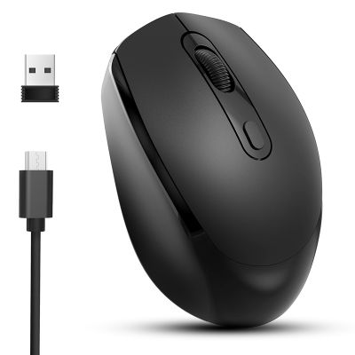 M107 Dual Mode Rechargeable Mouse 2.4G Wireless Mouse Mute Notebook Desktop Computer Office Mouse USB Optical Mice