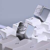 （Miss qis keycap）ฝาครอบกุญแจโลหะรูปกระต่าย1ชิ้น,พวงกุญแจโลหะผสมอลูมิเนียมสังกะสี CNC สำหรับคีย์บอร์ดแบบกลไกรูปเชอร์รี่ R4จักรราศีของจีน