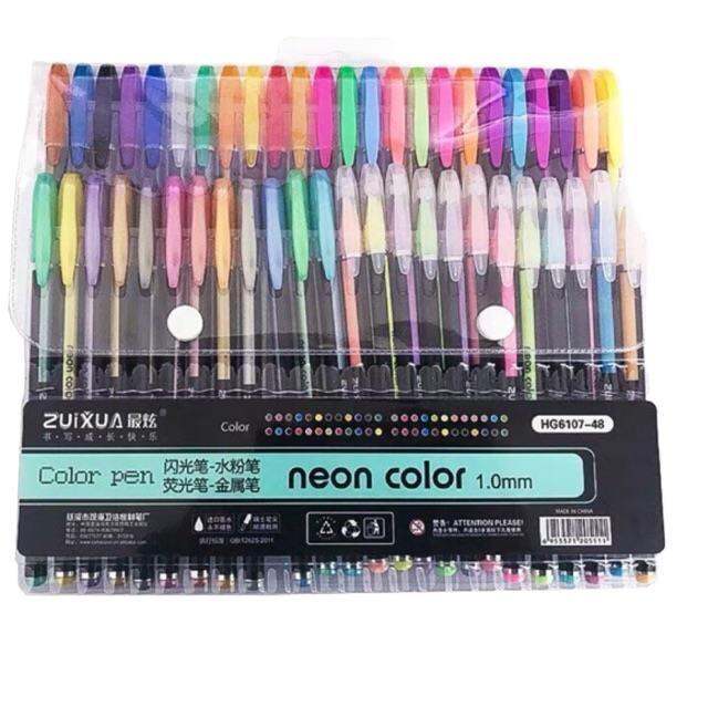 PENNY neon color pen 48 colors set (metallicglittedhighlighterpastel ...