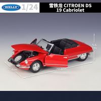 19 Ds 1:24 Citroen เปิดประทุนคลาสสิกรถโมเดลรถอัลลอย Diecasts,รถของเล่นเก็บของขวัญวันเกิดเด็กชายรถของเล่น