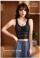 Sport Bra สปอร์ตหลัง U ออกแบบหลังเว้า เก๋ๆไร้โครงมีฟองน้ำ ถอดออกได้ทรงสวยเก็บทรงใส่กระชับ [SB-176]