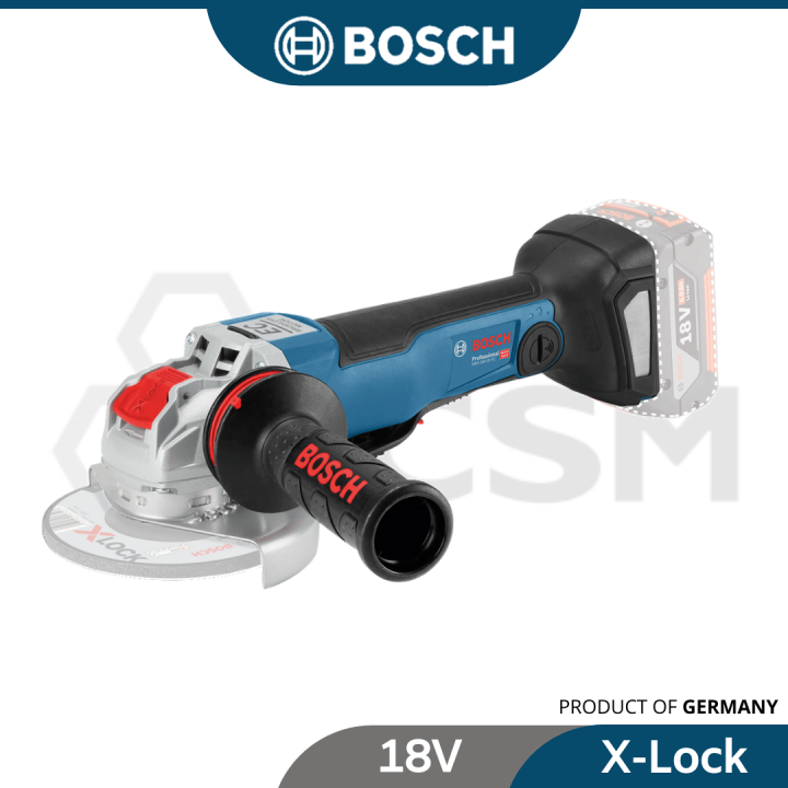 BOSCH Professional Solo GWX18V-10PC X-Lock Cordless Brushless 5″ Angle ...