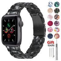 สายนาฬิกาเรซินสำหรับนาฬิกา5สาย44มม. Iwatch 42มม. ซีรีส์5 4 3 2 1อุปกรณ์เสริมสำหรับเปลี่ยนสายรัดข้อมือ40มม.