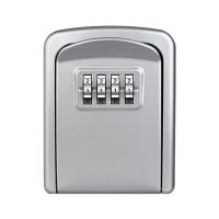 Key Lock Box Wall Mounted 4 Digit Combination Lock Box for House Key Weatherproof Security Key Storage Lock Box