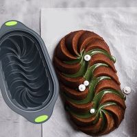 Meibum Swirl Design Loaf Pan Toast Bread Moulds Food Grade Silicone Bundt Cake Molds Pound Cake Baking Tools Kitchen Bakeware Pots Pans