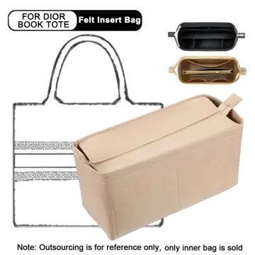 Spencer Purse Organizer Insert Bag in Bag Felt Fabric Handbag Tote