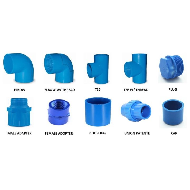 PVC BLUE WATERLINE FITTINGS SIZE 3/4 FOR BLUE WATER PIPES STANDARD SIZE ...