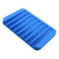 Comb Drain Soap Dishes Holder Silicone Anti-Slip Drain Rack for Kitchen/Counter Top, Keep Bars Dry,Easy Cleaning