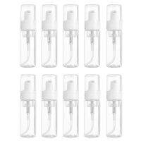 10PCS Transparent Empty Spray Bottles 50ml Plastic Foaming Dispenser Refillable Container Cosmetic Spray Clear Bottle