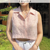 SALISA - BUTTERCUP SHIRT CROP Baby Pink