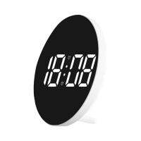 9Inch LED Digital Wall Clock Remote Control Light Sensor Mode Power-Off Memory Table Clock Wall-Mounted Dual Alarm