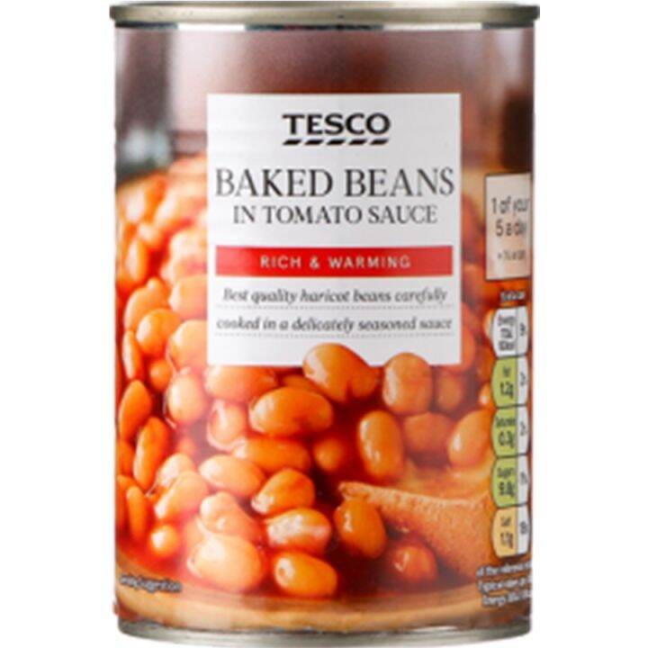 Tesco Baked Beans In Tomato Sauce 420G Lazada PH