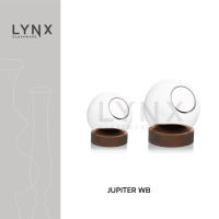 LYNX - JUPITER WB - โหลแก้วจัดสวน ทรงกลม แฮนด์เมด เนื้อใส พร้อมฐานไม้วาง มี 2 ขนาดให้เลือก