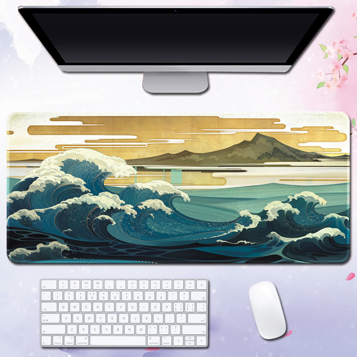 hot-great-wave-art-แผ่นรองเมาส์ขนาดใหญ่ยางธรรมชาติ-pc-คอมพิวเตอร์-gaming-mousepad-แผ่นรองเม้าส์ล็อคขอบสำหรับ-cs