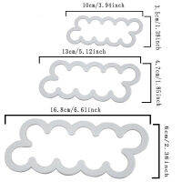 【♘COD Free Cas♘】 caijunqi Owfvlazi 3ชิ้นแม่พิมพ์กลีบกุหลาบพิมพ์ทำเค้กดอกไม้ฟองดองท์เครื่องตัดตกแต่งน้ำตาลหัตถกรรมเครื่องมือแม่พิมพ์ซิลิโคนรูปปลาคาร์ฟ