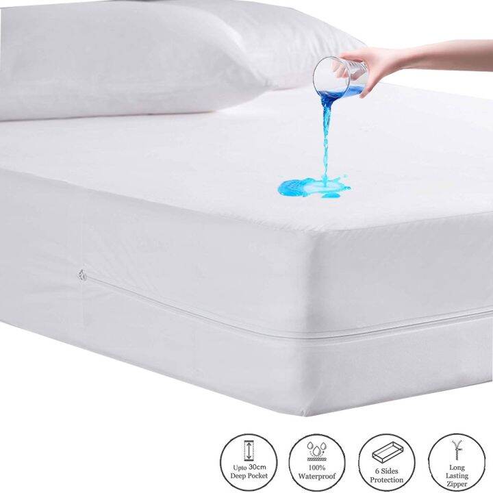 LFH Zipper Mattress Protector Bedbug Proof Waterproof Mattress