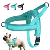 Small Medium Nylon Padded Dog Harness Vest Adjustable Soft Outdoor No Pull French Bulldog Chihuahua Pet Puppy Harness Vest Perro Leashes