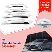 Chrome Door Handle Cover Fit for Hyundai Sonata 8 DN8 2020 2021 2022 2023 Car Parts Accessories Styling Stickers Trim