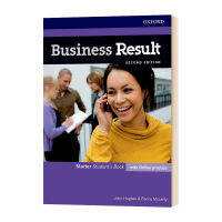 Oxford Business English textbook student book entry level English original business result starte