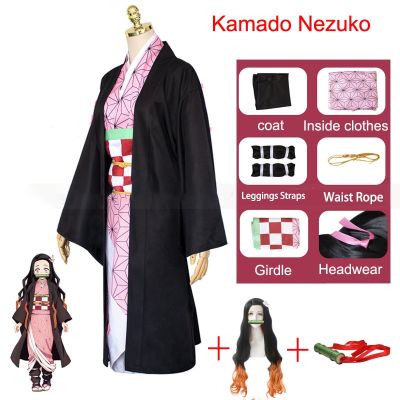 Anime Exhibition Demon Slayer Cartoon Character Cosplay Costumes Kimetsu No Yaiba Tanjirou Nezuko Cosplay Props Kimono Uniform