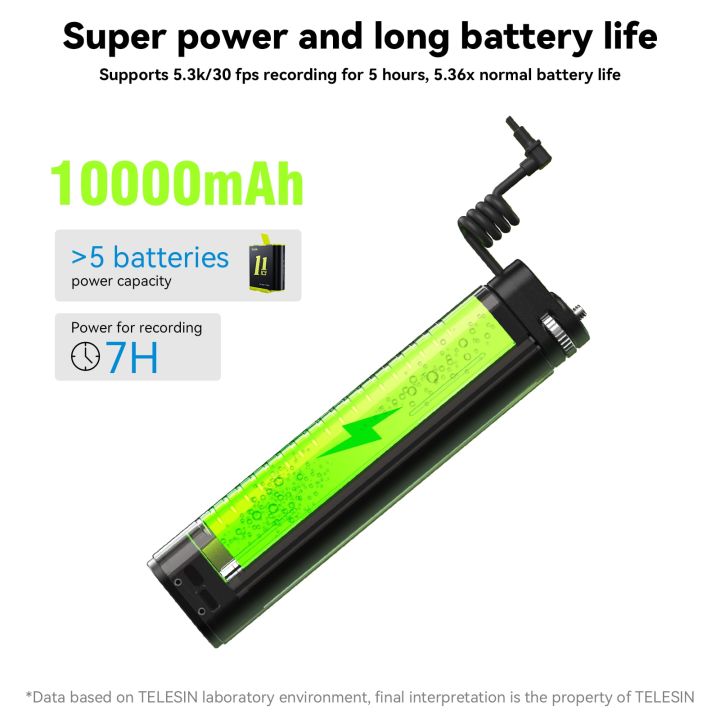 power-bank-แอคชั่นกล้องเพื่อการกีฬาแอคชั่นชาร์จด้วยตนเองขนาด10000มิลลิแอมป์ต่อชั่วโมงสำหรับ-gopro-hero-11-10-9-8-7-6-5-insta360-dji