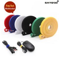 10/15/20/25mm Self Adhesive Tape Reusable Cable Tie Wire Straps Tape DIY Accessories 5 meters Cable Management