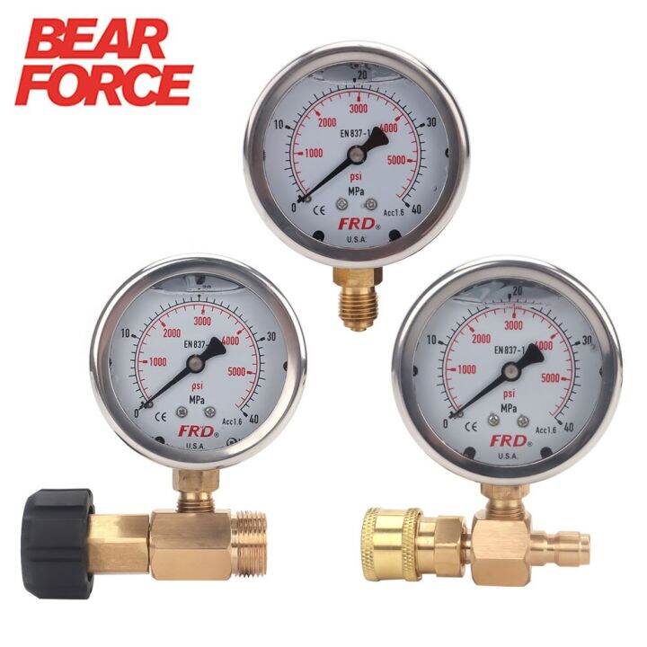 [Hot K] High Pressure Washer Pressure Gauge High Pressure Pump Gauge