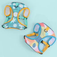 Breathable Dog Harness And Leash Set สายรัดลายการ์ตูนสุนัข No Pull For Small Medium Dogs Cat Harness Comfort Supplies