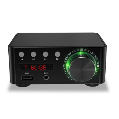【YF】 HIFI 5.0 Bluetooth Amplifier board 50WX2 Stereo Digital Power Audio AMP Amplificador Home Theater USB TF Card Player