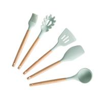 QTCF-Silicone Kitchen Cooking Utensils Tools Set Non-stick Kitchenware Cookware Kitchen Accessories Gadgets Appliances