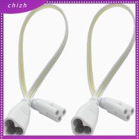 CHIZH 2pcs ทองแดงทองแดง สายไฟเชื่อมต่อหลอดไฟ LED พลาสติกพีวีซีพลาสติก สีขาวขาว T5ท่อต่อสายไฟต่อชายและหญิง แบบพกพาได้ 3Pin .ค่าาาท่อ LED แบบบูรณาการสามหลุมเสียบลวด อุปกรณ์สำหรับช่างไฟฟ้า