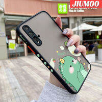 เคส JIUMOO สำหรับ Huawei Nova 5T Honor 20 Pro เคสโทรศัพท์แบบแข็งกันกระแทกลายการ์ตูนไดโนเสาร์น้อยน่ารักขอบคลุมทั้งหมดปลอกซิลิโคนนิ่มป้องกันเลนส์กล้อง