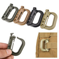 Tactical D-Ring Hook Mosquetão, Fivela De Segurança,Mochila EDC Ferramenta, Chaveiro, Acessórios Para Camping,ภายนอก