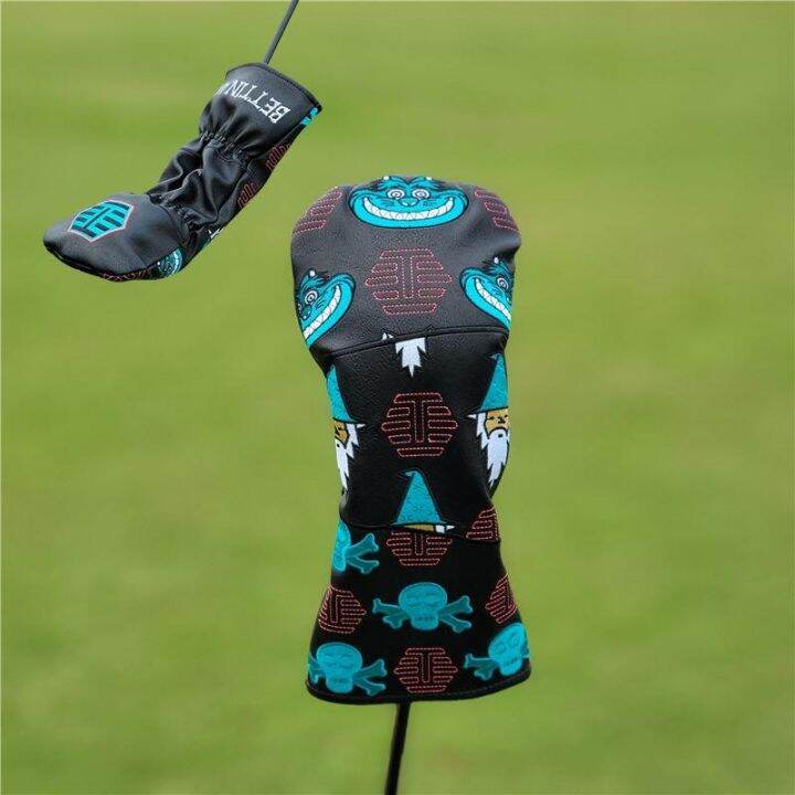 2023-bettinardi-set-of-mr-turners-wooden-set-of-golf-putter-header-head-protective-cap-set-of-skeletons