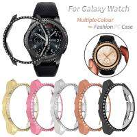 ผู้หญิงเพชรพีซีป้องกันกรณีสำหรับ Samsung Galaxy Watch 42 มิลลิเมตร 46 มิลลิเมตรปกกันชนที่มีน้ำหนักเบาสำหรับเกียร์ S3 อุปกรณ์เปลือกบาง