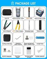 FTTH Optic Tool Kit with Fiber Cleaver -70~+10dBm Optical Power Meter OPM Visual Fault Locator VFL 10mw10KM AUA 6S