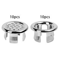 10Pcs Sink Overflow Cap Overflow Cover Vanity Sink Overflow Cap for Kitchen