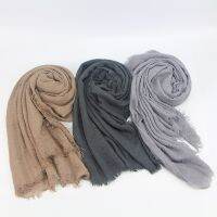 【CC】✷❣✒  40 Colors Scarf Woman Luxury Hijabs Breathable Cotton Shawls Scarves Neck Bandana Men